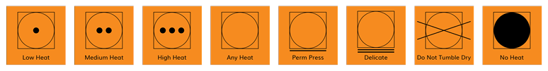 laundry symbols drying instructions