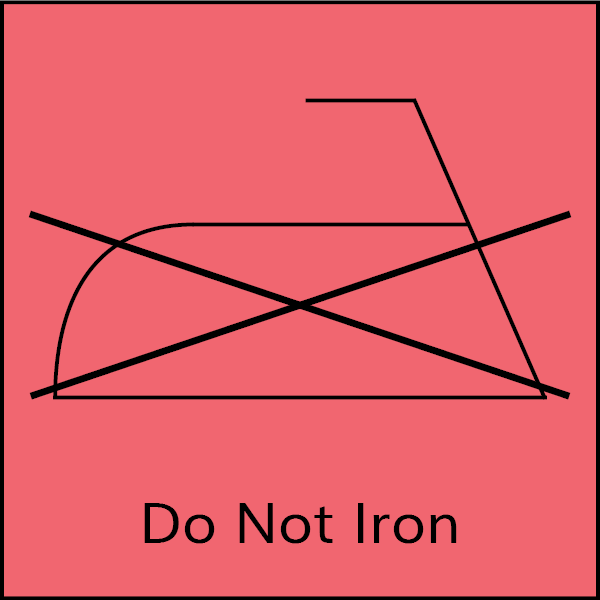 laundry symbol do not iron