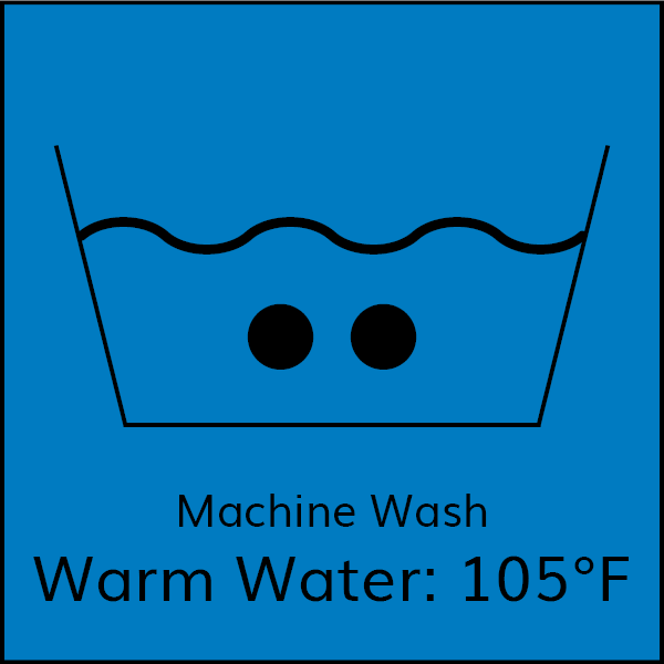 laundry symbol machine wash warm