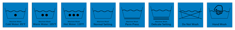 laundry symbols washing instructions