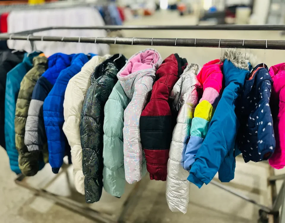 Some of the coats that were donated to Max's Coats for Kids